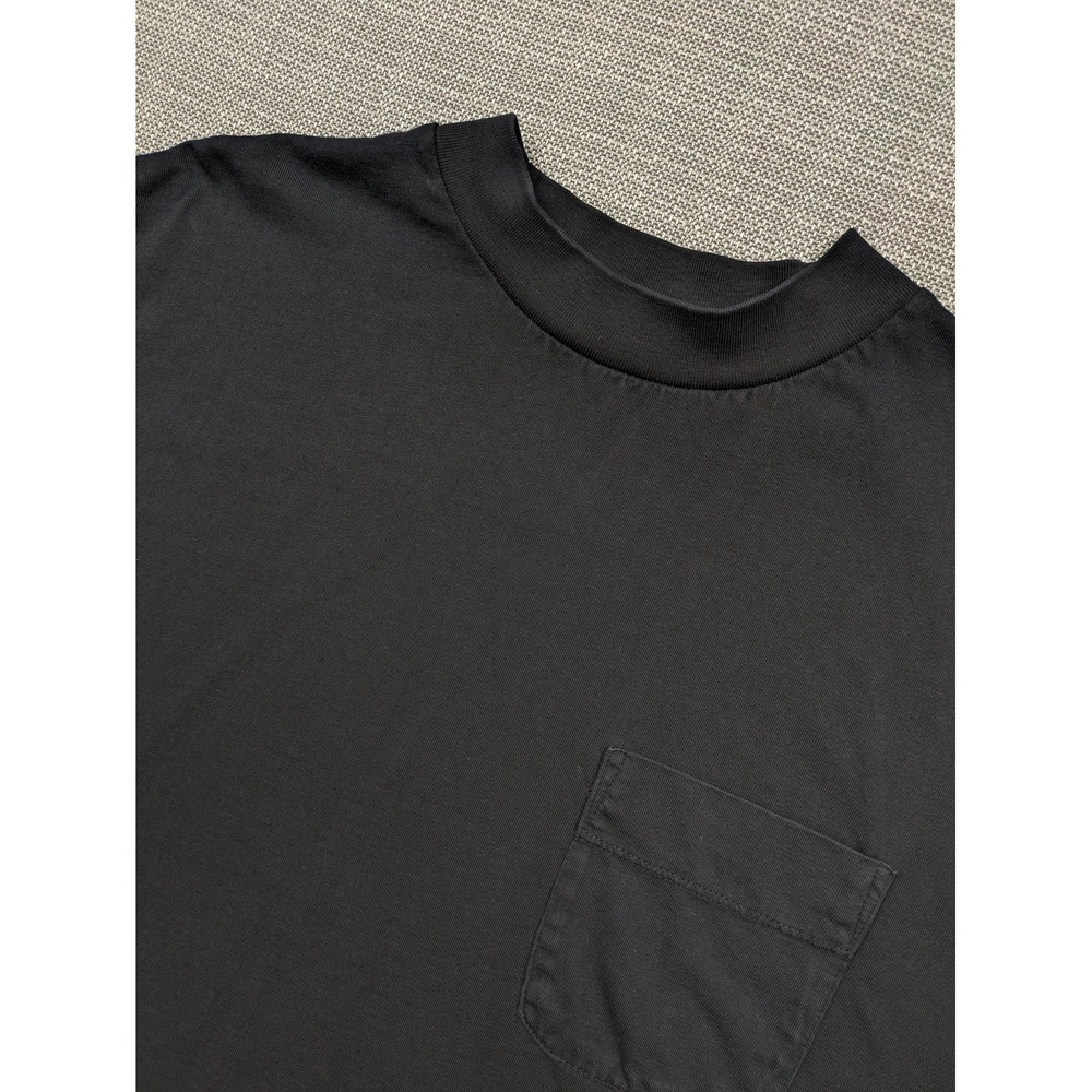 For Days Shirt Womens Medium M Black Cropped Organic Cotton Pocket Tee Boxy